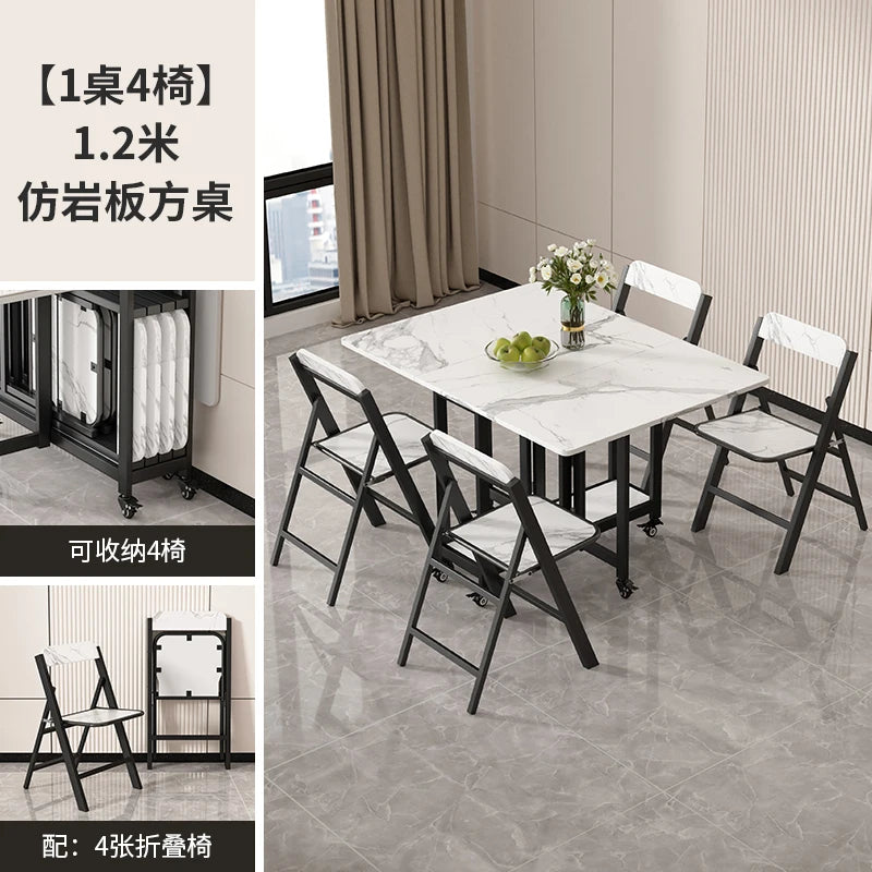 Italian Luxury Dining Tables Modern Foldable Unique Design Dining Tables Waterproof Elegant Muebles De Comedor Furniture Home