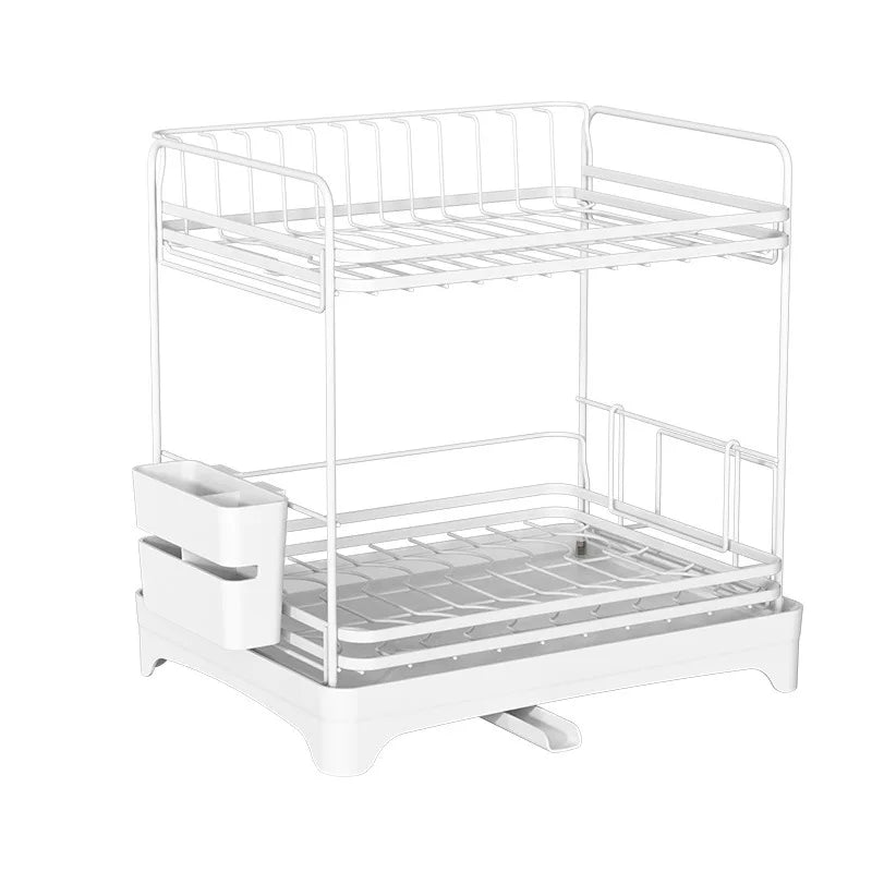 Kitchen Tableware Drain Rack Multi-function Tableware Storage Box Dish Drying Rack For Kitchen Counter