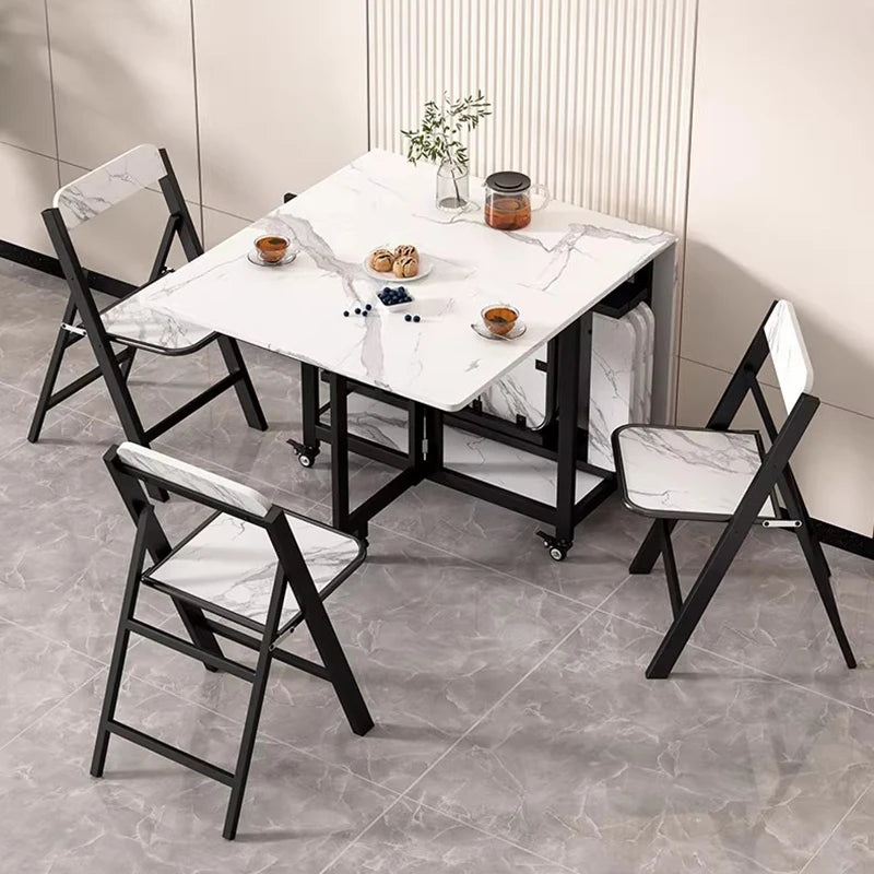 Italian Luxury Dining Tables Modern Foldable Unique Design Dining Tables Waterproof Elegant Muebles De Comedor Furniture Home