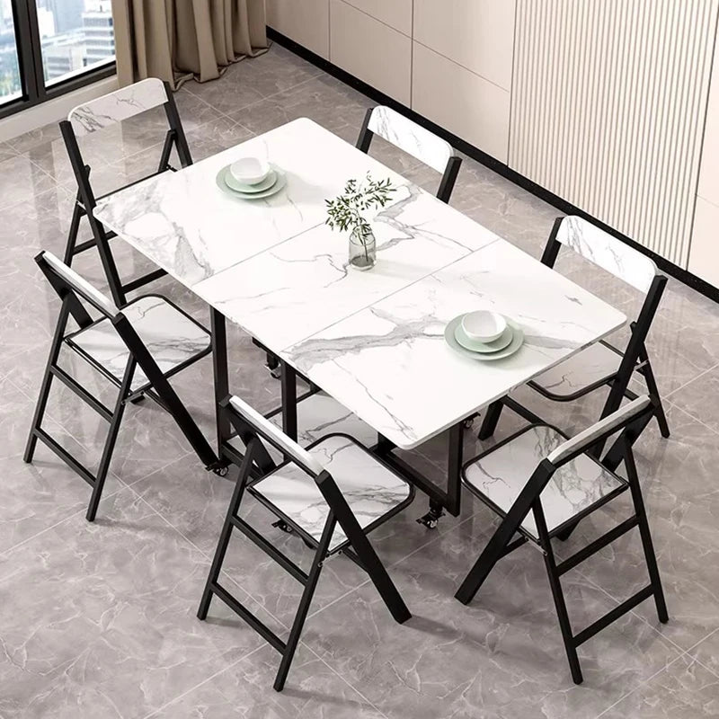 Italian Luxury Dining Tables Modern Foldable Unique Design Dining Tables Waterproof Elegant Muebles De Comedor Furniture Home