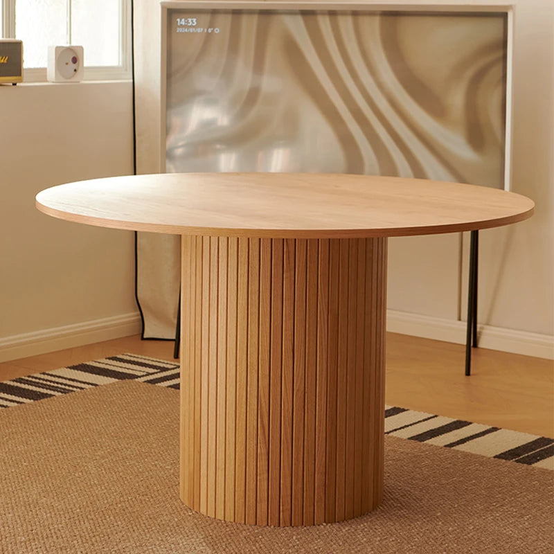 Table Kitchens Dining Room Furniture Restaurant Large Complete Wooden Round Dining Tables