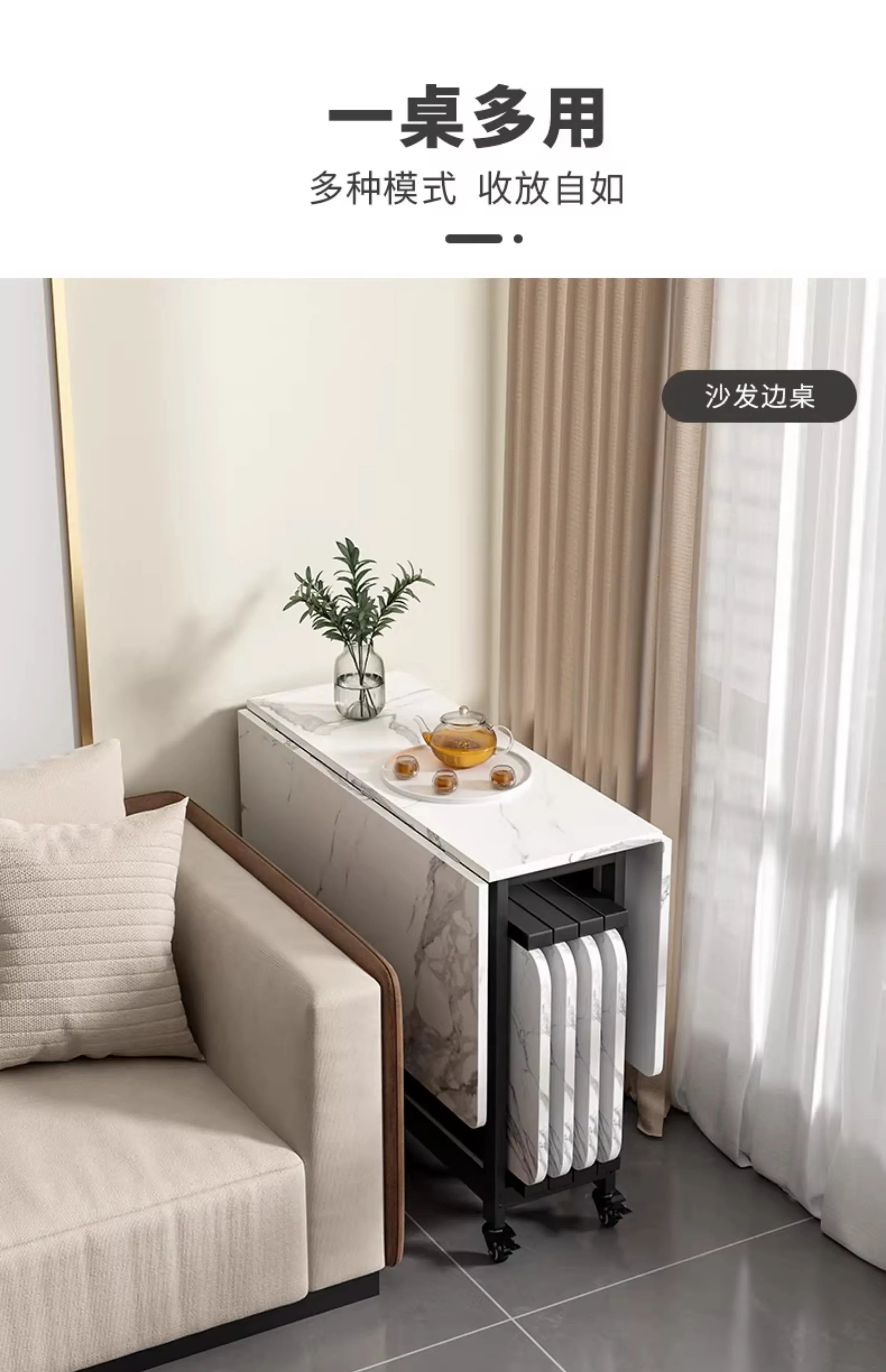 Italian Luxury Dining Tables Modern Foldable Unique Design Dining Tables Waterproof Elegant Muebles De Comedor Furniture Home
