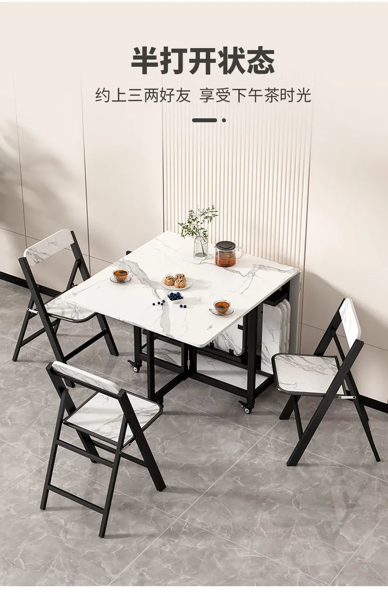 Italian Luxury Dining Tables Modern Foldable Unique Design Dining Tables Waterproof Elegant Muebles De Comedor Furniture Home
