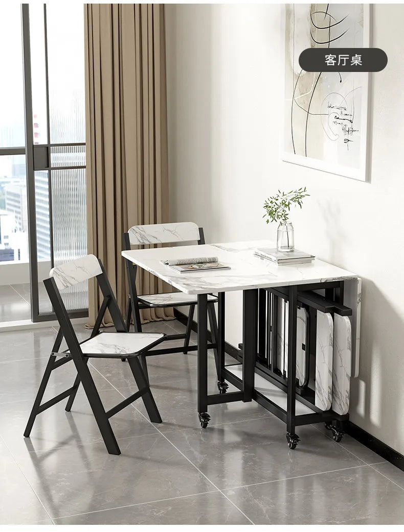 Italian Luxury Dining Tables Modern Foldable Unique Design Dining Tables Waterproof Elegant Muebles De Comedor Furniture Home