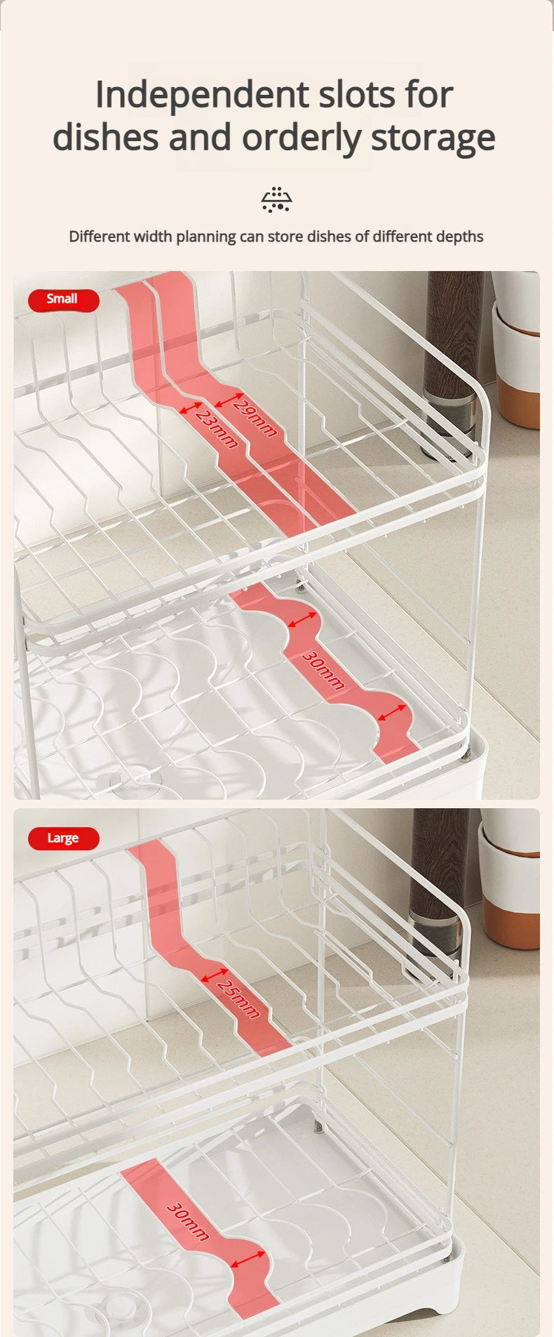 Kitchen Tableware Drain Rack Multi-function Tableware Storage Box Dish Drying Rack For Kitchen Counter